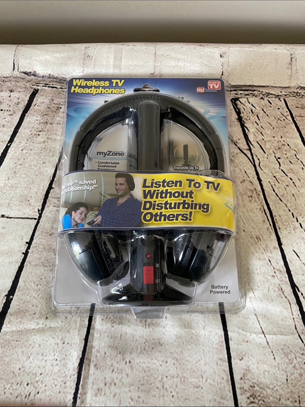 myZone Wireless TV Headphones As Seen On TV Battery Operated NOT TESTED Open Box